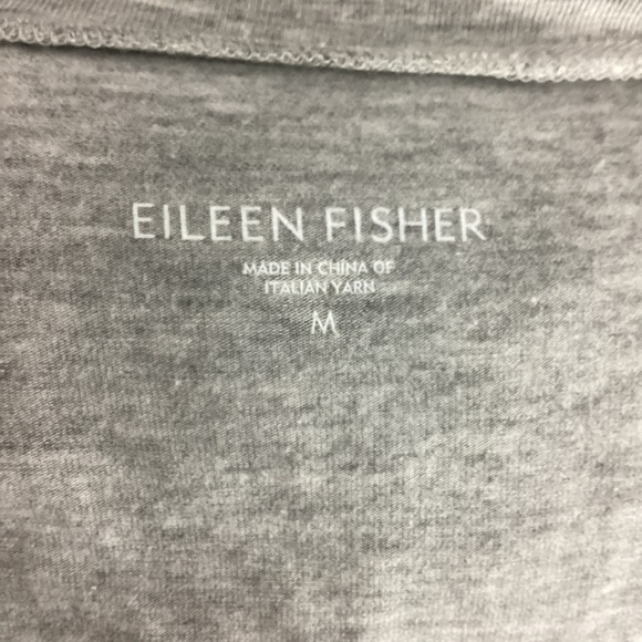 Eileen Fisher Gray Viscose Swing Tunic Tank Top Medium - Picture 6 of 7